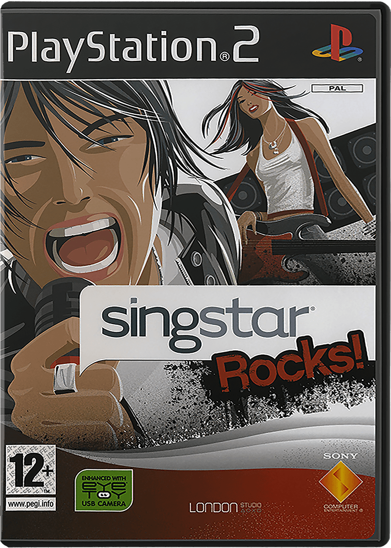 SingStar Rocks box art for Playstation 2